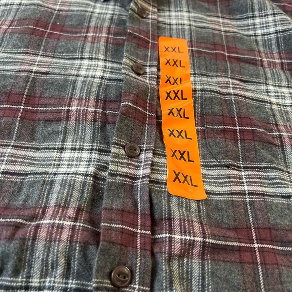 NEW XXL Original Weatherproof Vintage Men’s Plaid Flannel Long Sleeve Shirt NWT - Picture 8 of 9